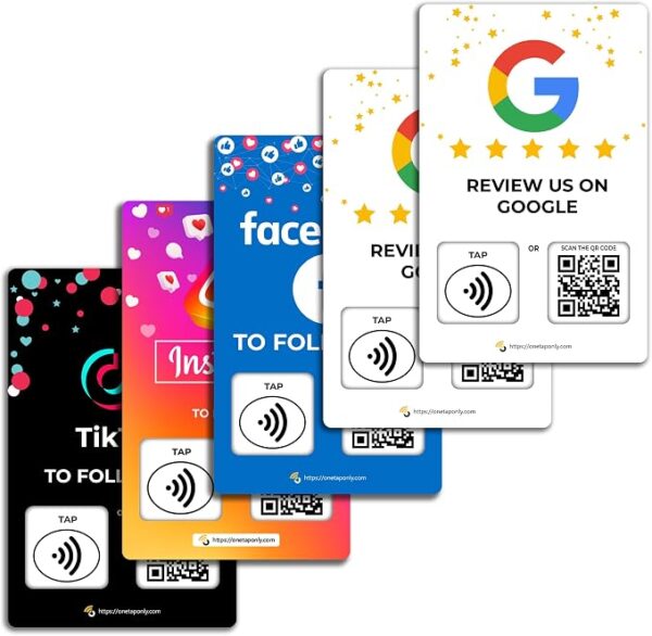 Social Media Follow NFC Card