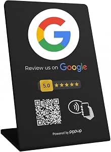 Google Review NFC Stand – Black